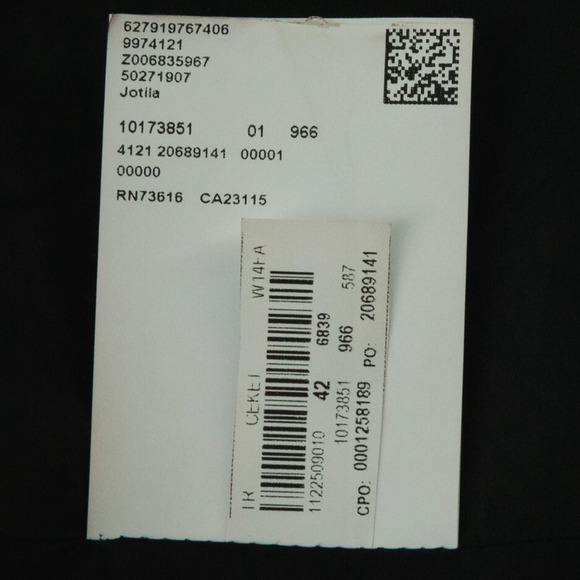 Hugo Boss Size 10 Jotila Boucle Tweed Metallic Snap Collarless Lined Wool Blazer - Picture 8 of 9